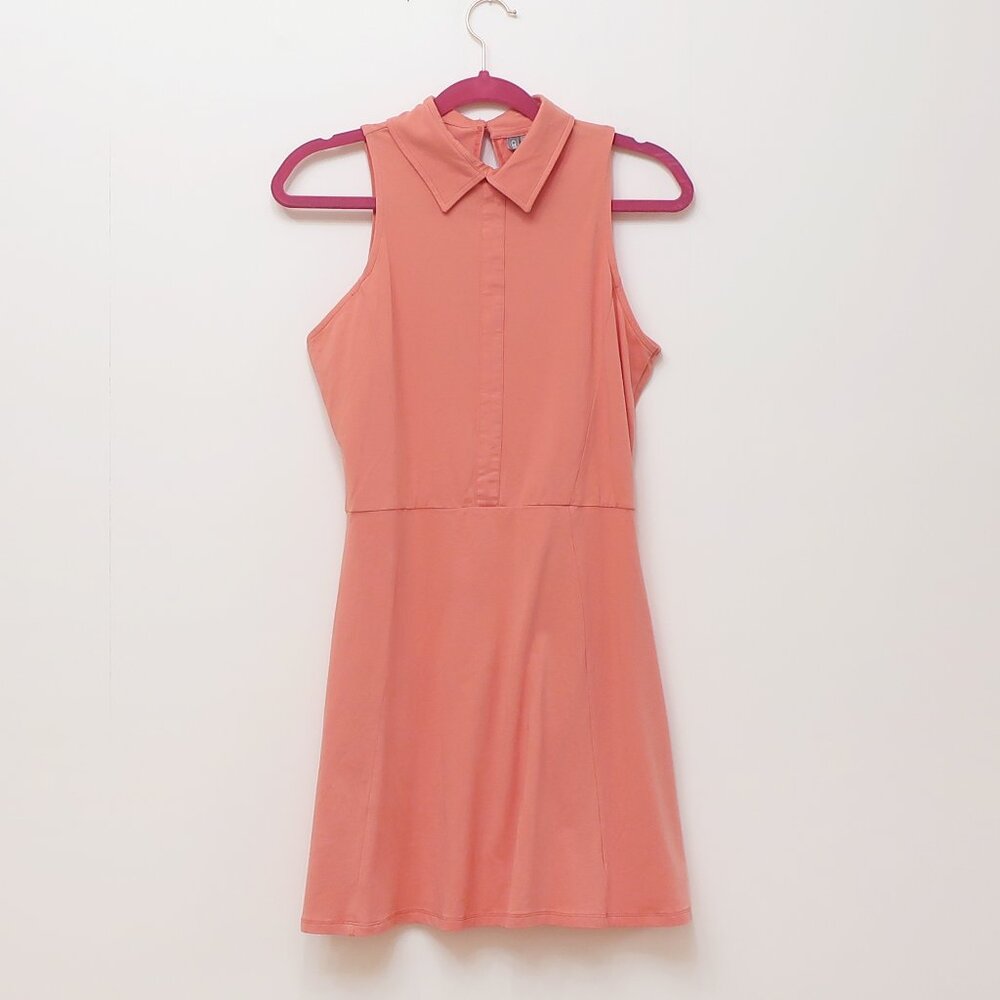 ASOS coral fit and flare collared dress size US8 (SMC149)